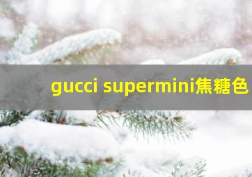 gucci supermini焦糖色